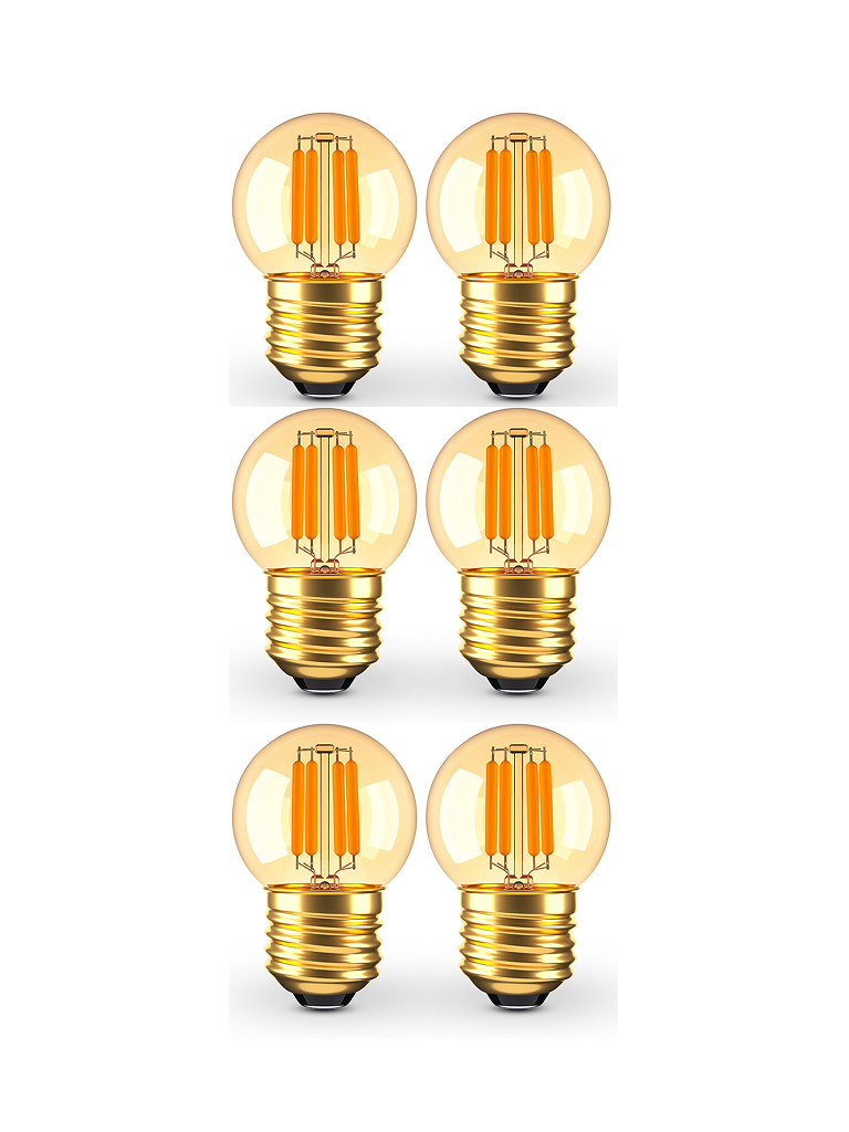 Extra Warm Globe Bulbs - E26, 2200K, G40