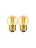 Extra Warm Globe Bulbs - E26, 2200K, G40