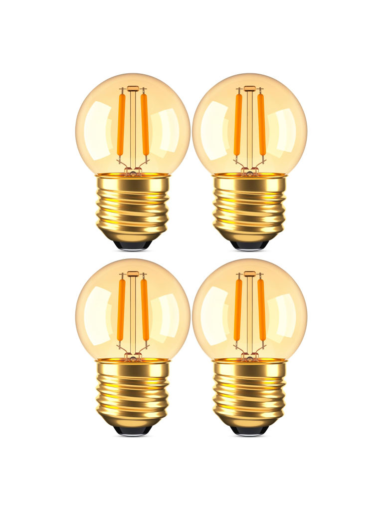 Extra Warm Globe Bulbs - E26, 2200K, G40