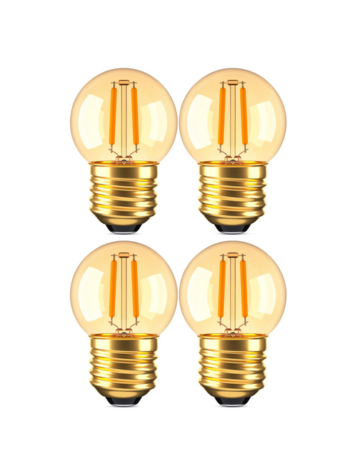 Extra Warm Globe Bulbs - E26, 2200K, G40